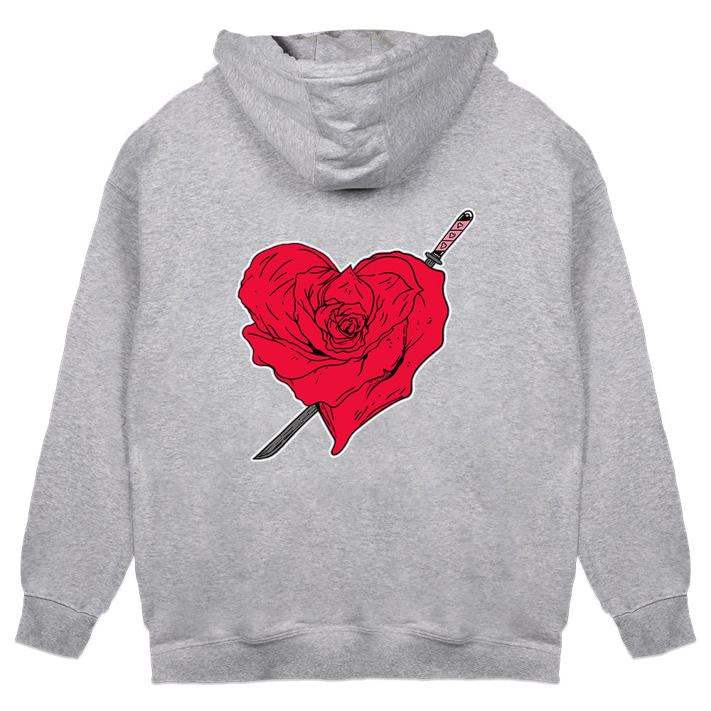 artminded Live Love Life Heather Gray Hoodie