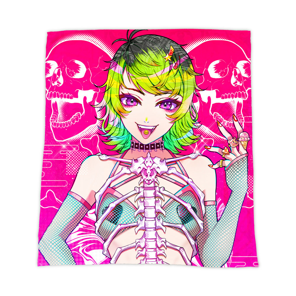 KAi Neon Skeleton Glam Blanket